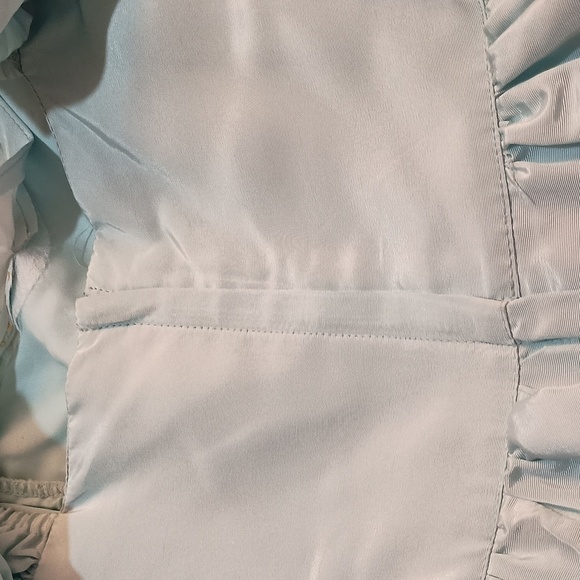 Gunne Sax Vintage Southern Belle Light Blue Prom Dress Size Jr 7 - Picture 15 of 15